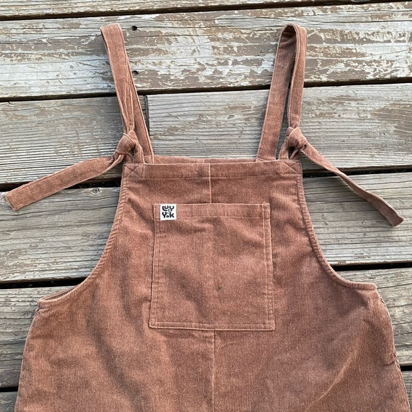 Lucy & yak brown corduroy dungarees overalls - Picture 5 of 9